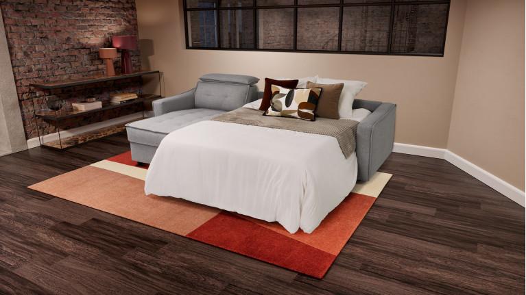 EVELYNE fabric corner sofa bed | High-end sofa bed