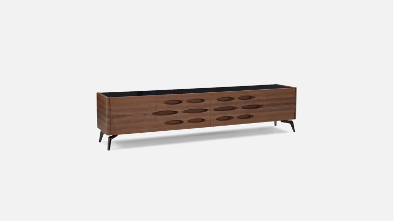 OROS TV stand | Sculptural design and timeless elegance