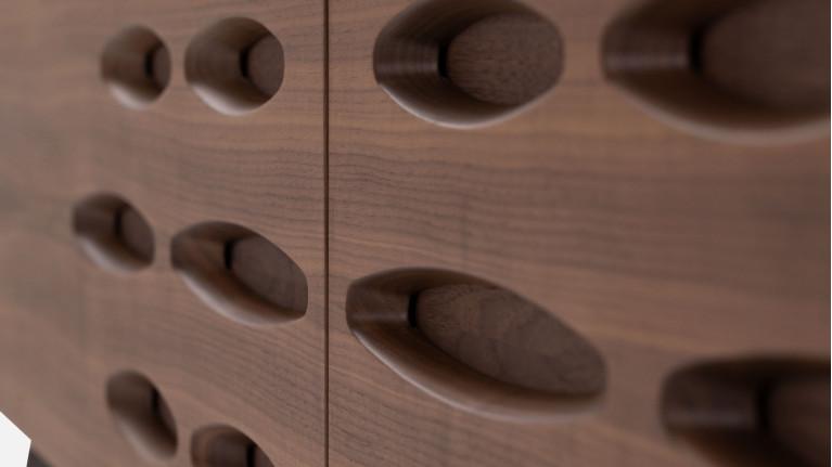 OROS TV stand | Sculptural design and timeless elegance