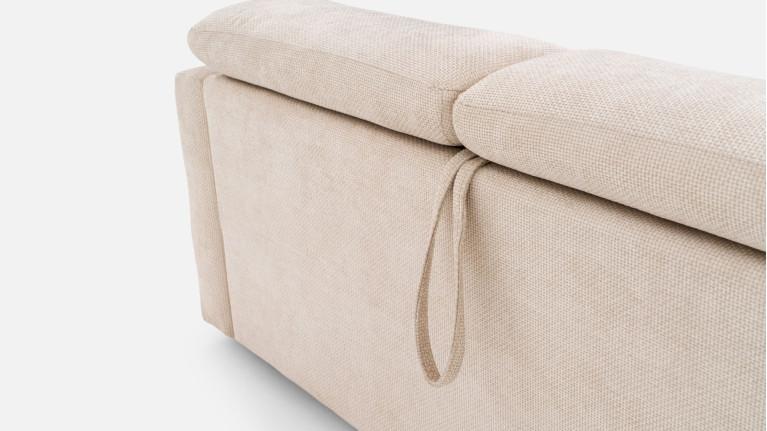 TUCA sofa bed with fabric headrests | Allure contemporaine