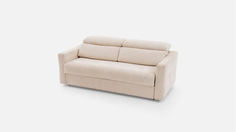 TUCA sofa bed with fabric headrests | Allure contemporaine