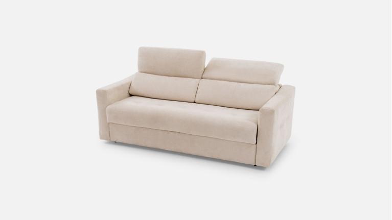TUCA sofa bed with fabric headrests | Allure contemporaine