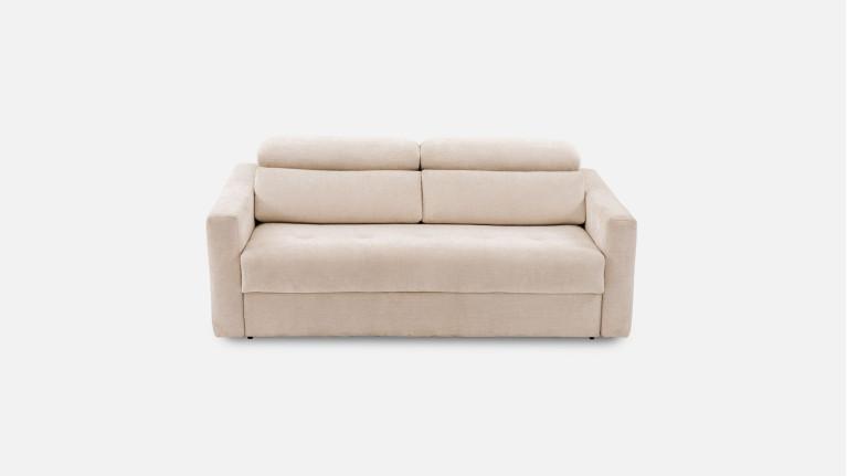 TUCA sofa bed with fabric headrests | Allure contemporaine