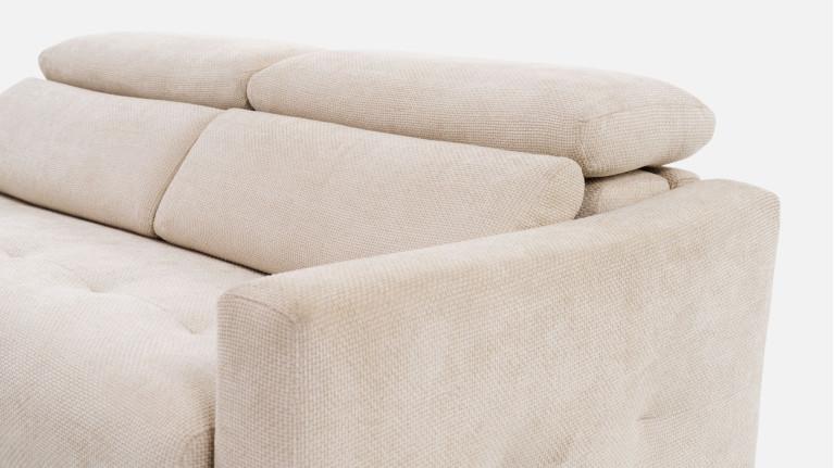 TUCA sofa bed with fabric headrests | Allure contemporaine