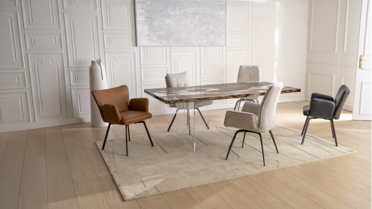 Fauteuil tissu LEON