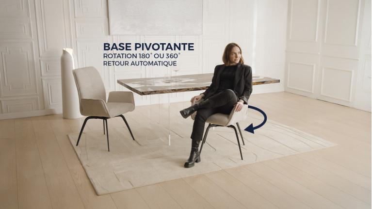 LOUISE armchair | Refined design and high-density fabric comfort