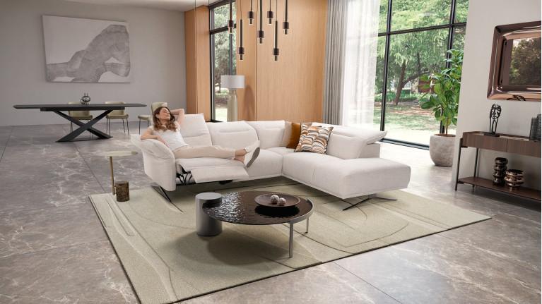 Electric corner sofa PASSION | Optimum support