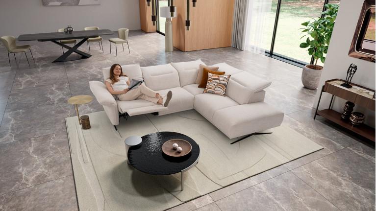 Electric corner sofa PASSION | Optimum support