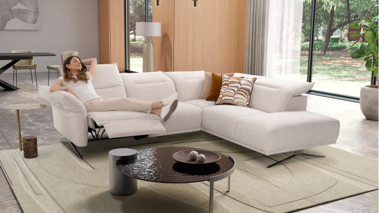 Electric corner sofa PASSION | Optimum support