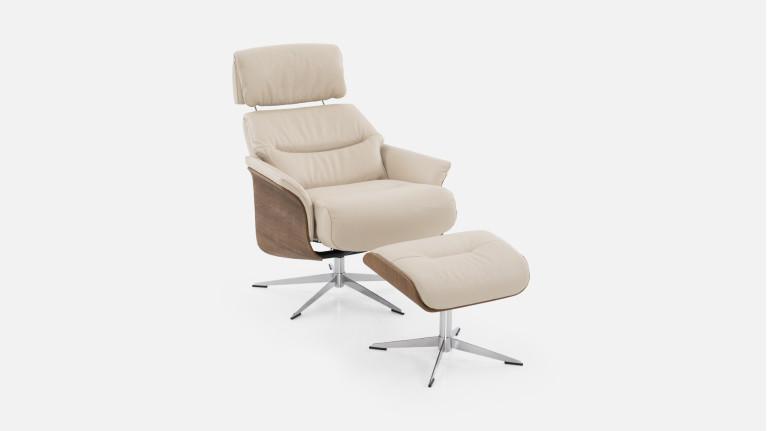 JULIO leather manual recliner | Comfort and elegance