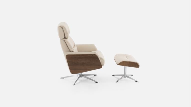 JULIO leather manual recliner | Comfort and elegance