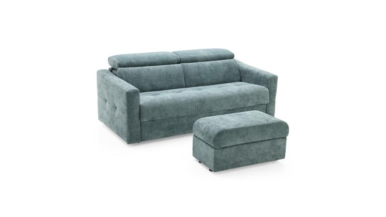 TUCA sofa bed with fabric headrests | Allure contemporaine