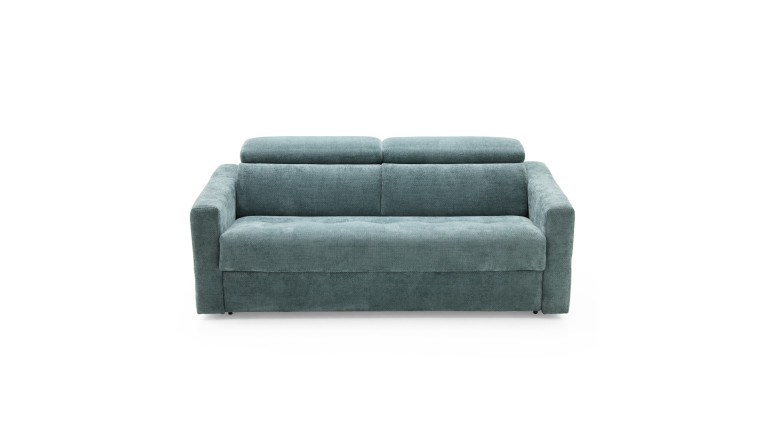 Canapé convertible avec têtières tissu TUCA | Allure contemporaine