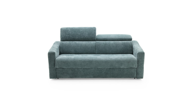 Canapé convertible avec têtières tissu TUCA | Allure contemporaine
