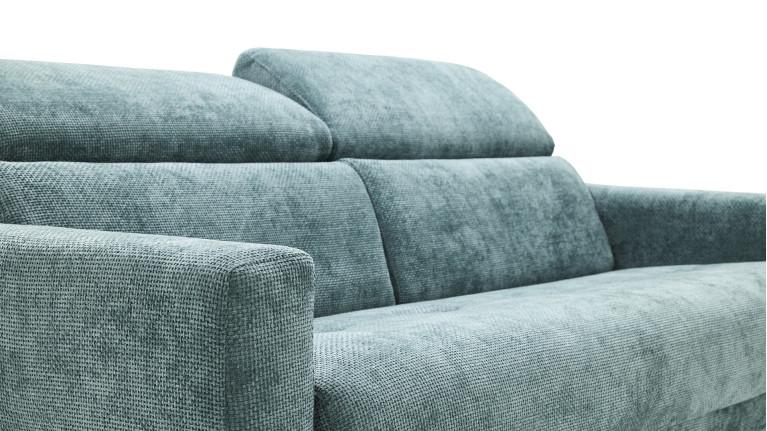 TUCA sofa bed with fabric headrests | Allure contemporaine