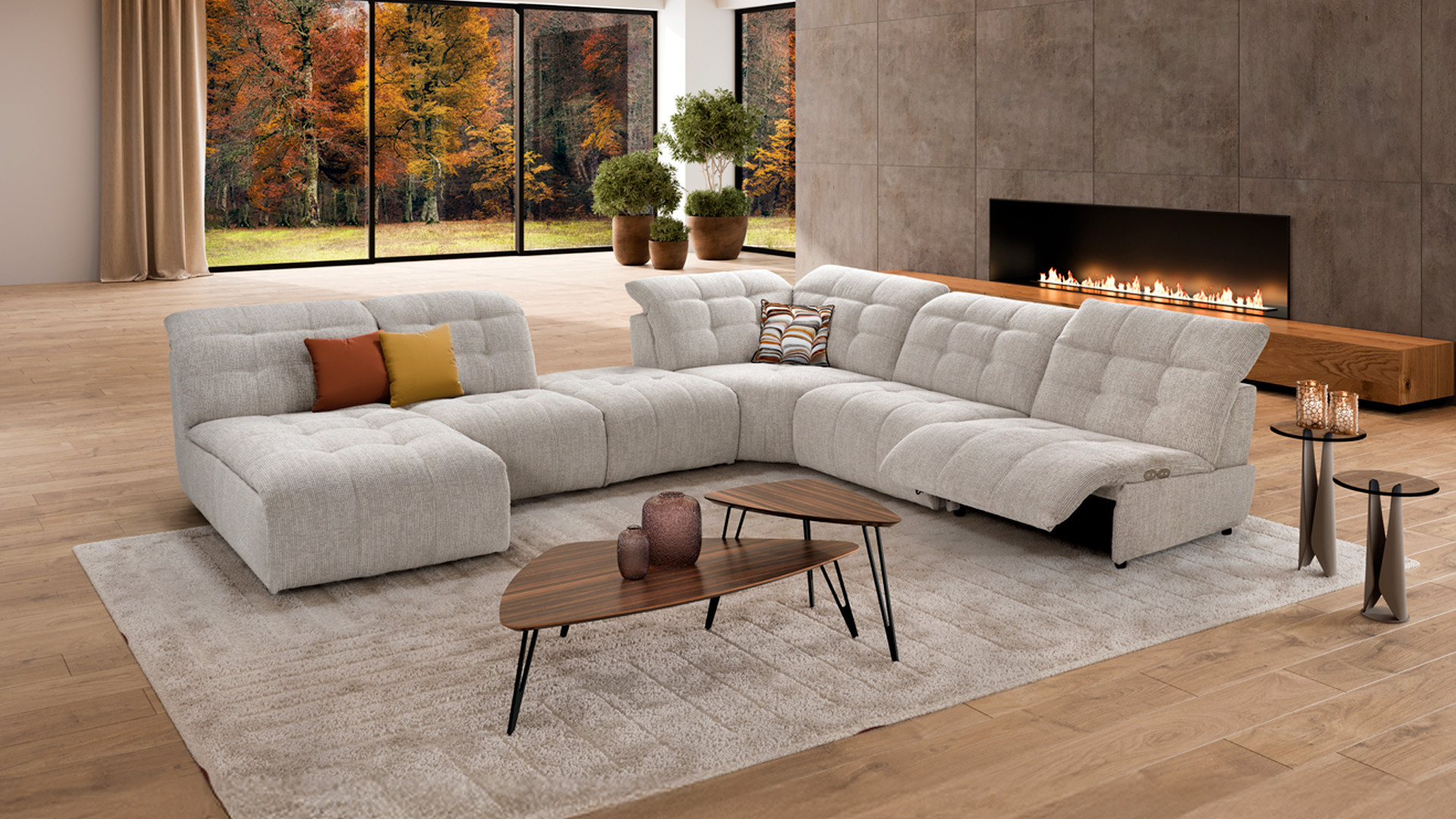 SAFRAN modular electric corner sofa