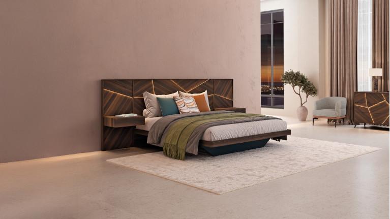 ECLIPSE bed and nightstand set | Une chambre design