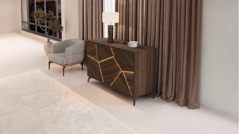 ECLIPSE bed and nightstand set | Une chambre design