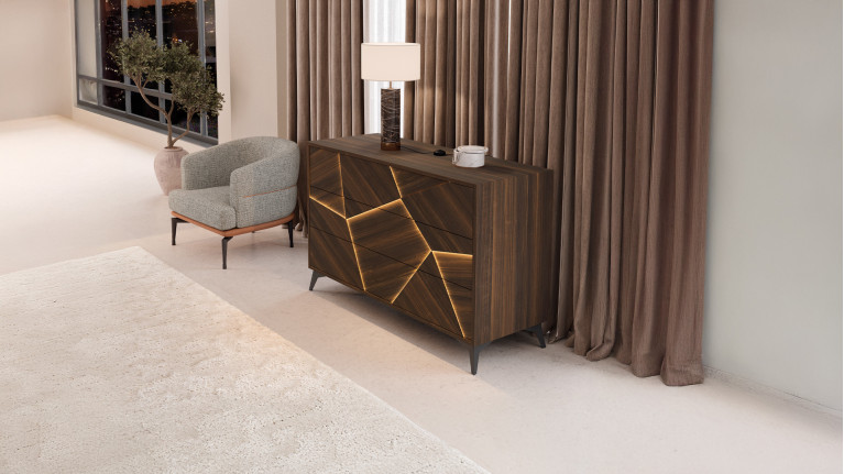 Ensemble de lit avec chevets ECLIPSE | Une chambre design