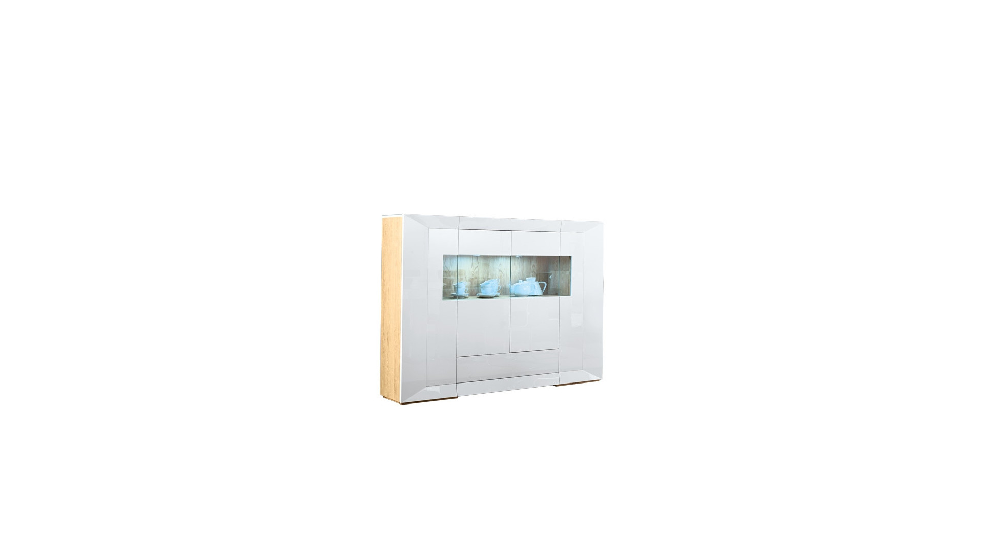 Vitrine 4 portes VIGO | Meuble haut de gamme pour un salon design