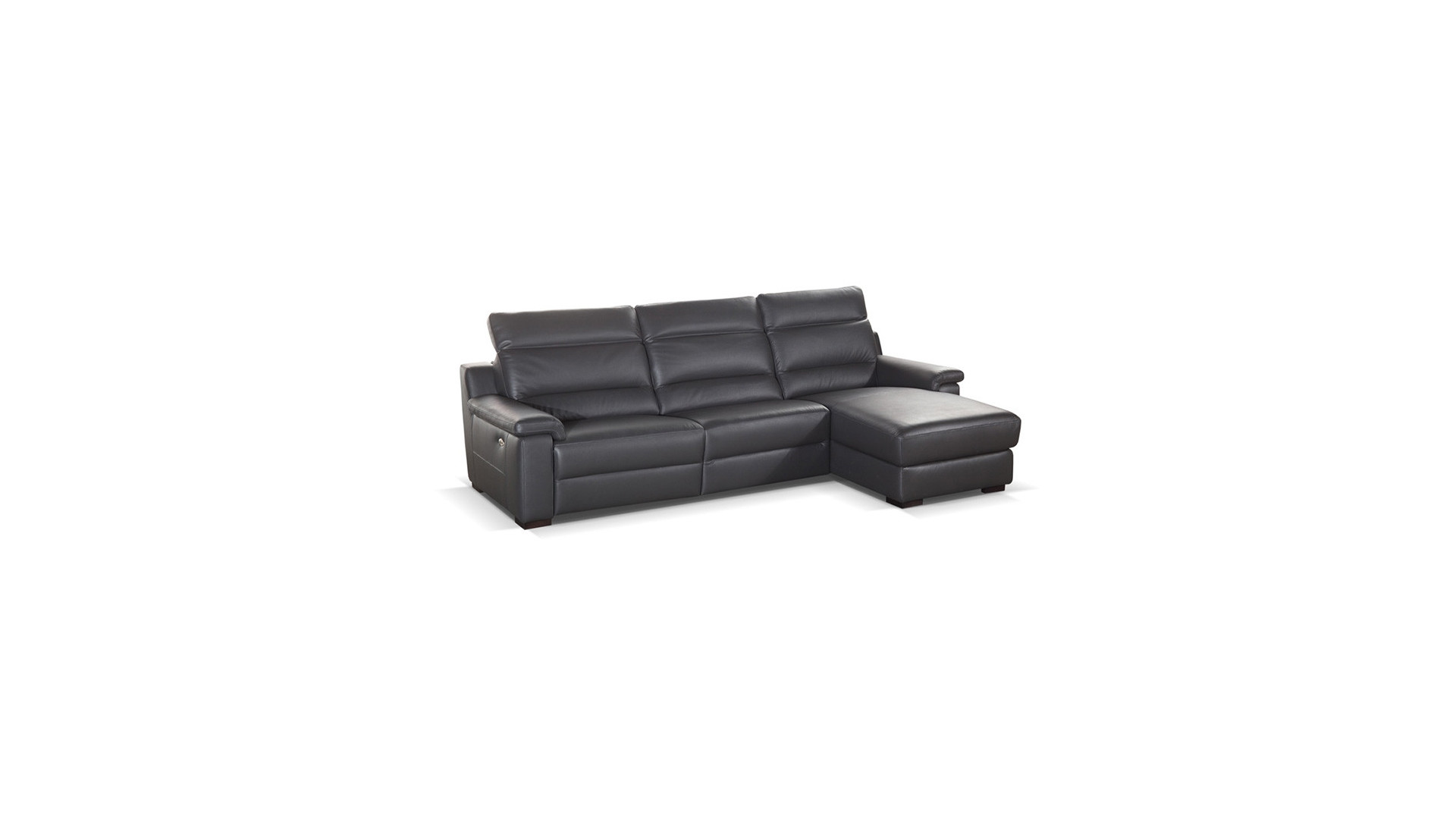 Canapé d'angle chaise longue relaxation électrique TORONTO