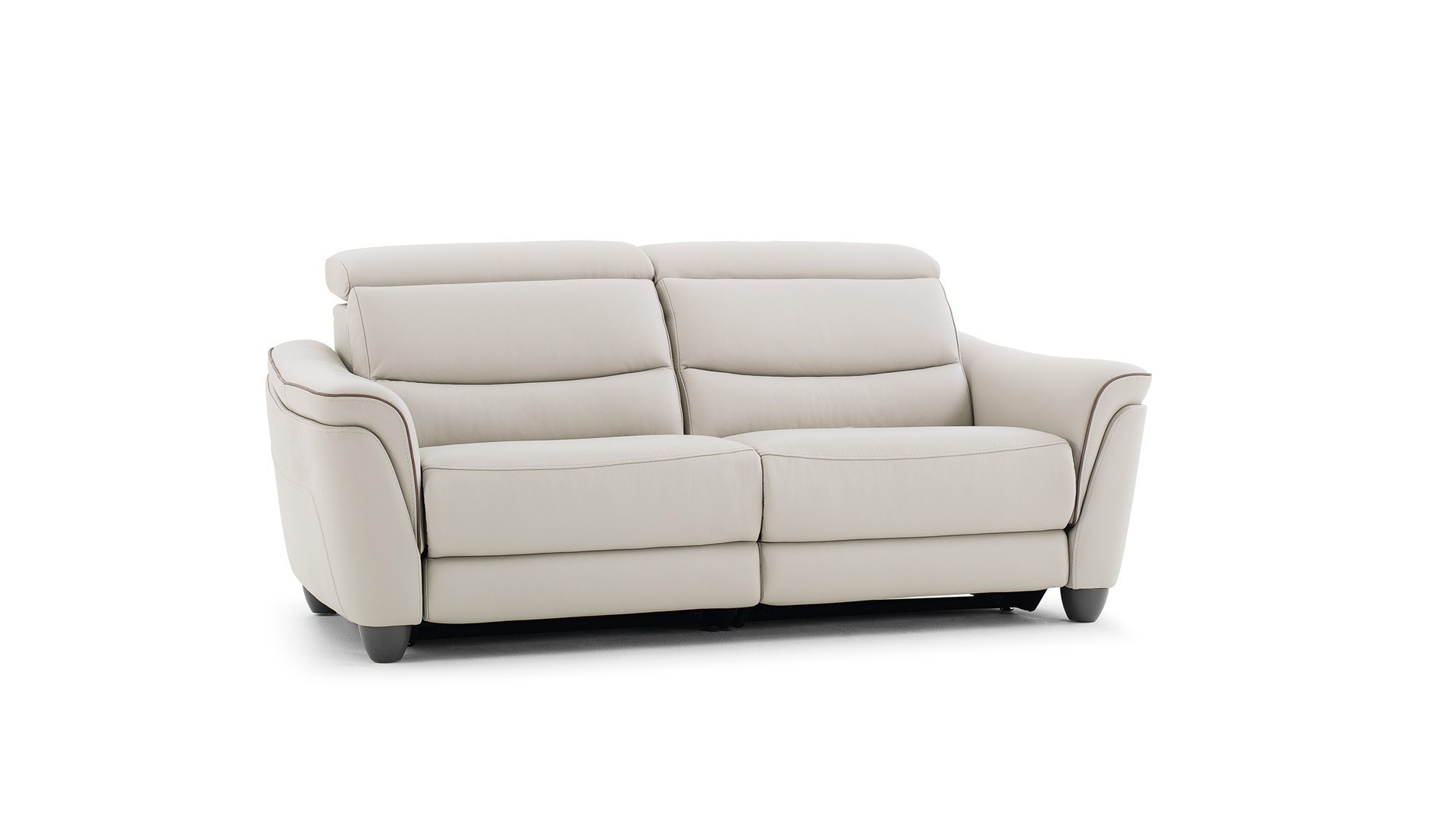 Sofa PAGODA | Straight sofa in leather, fabric or microfiber