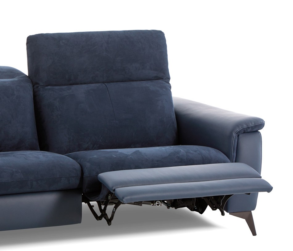 Canapé d'angle relaxation électrique chaise longue ASTANA