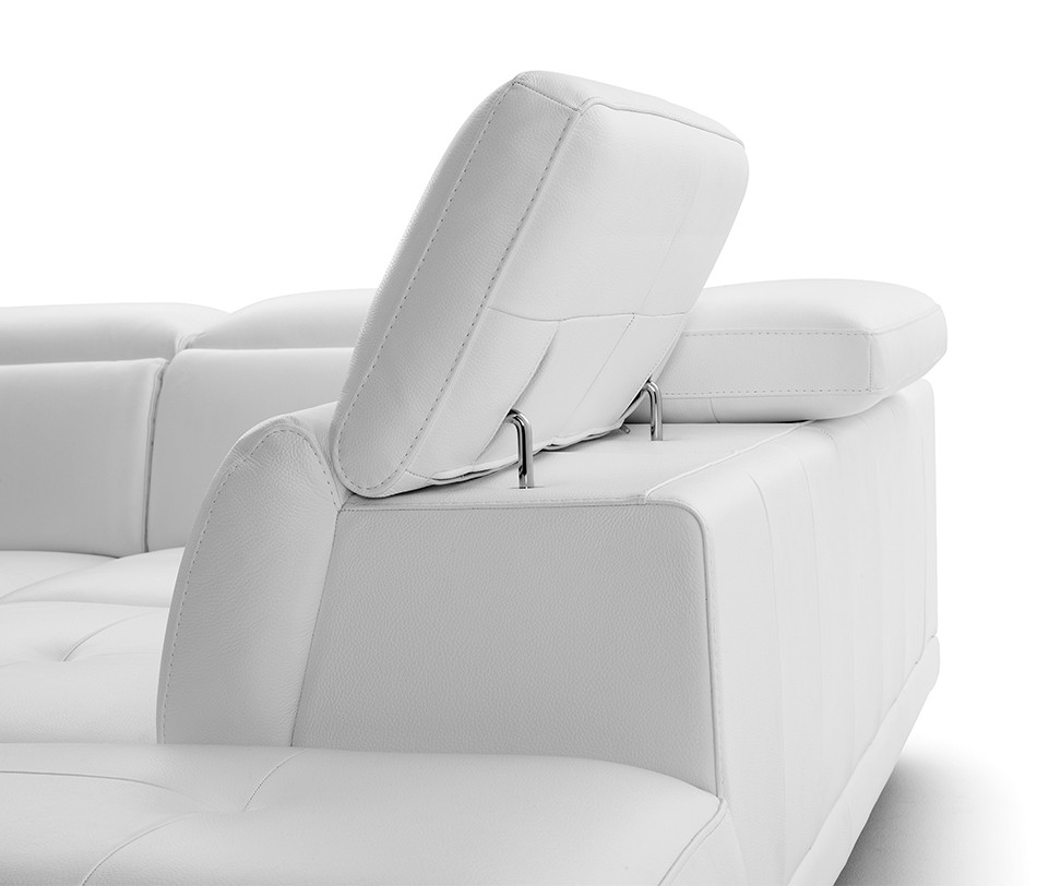 Canapé d'angle méridienne cuir MERIBEL