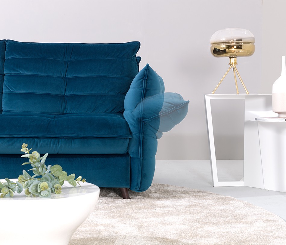 Zoom canapé 3P OPERA accoudoir animation