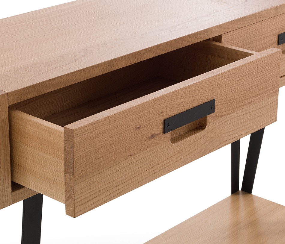 Console 2 tiroirs FABRIQUE en toute élégance pour un intérieur plein de style