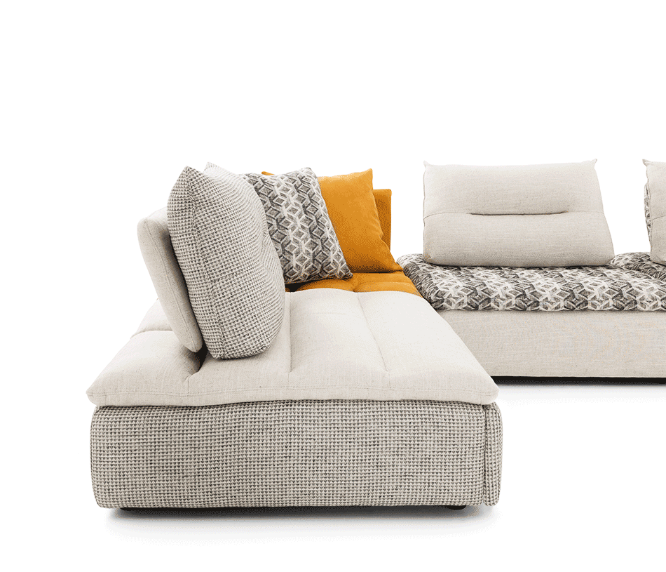 Canapé d'angle modulable relaxation électrique BYBLOS - un allié pour votre relaxation