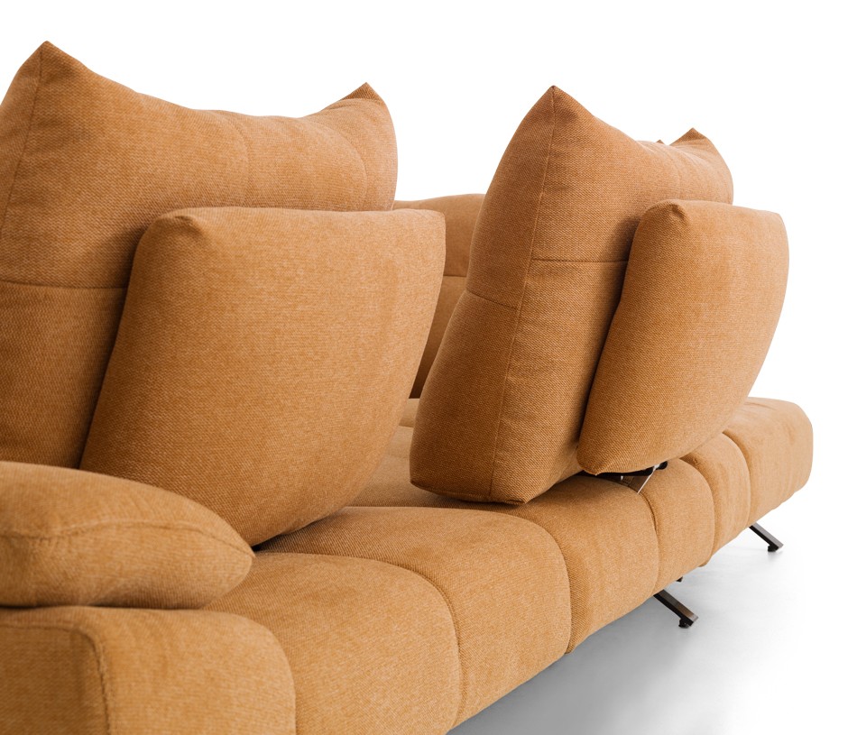 Canapé d'angle LEVEL en tissu ou en cuir, à configurer au gré de vos envies