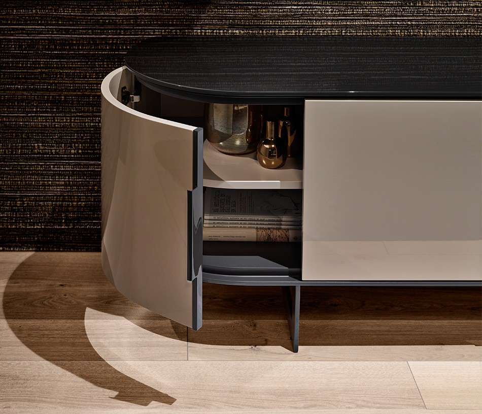 Angle Meuble TV CIRCUS, tout en courbe et en finesse