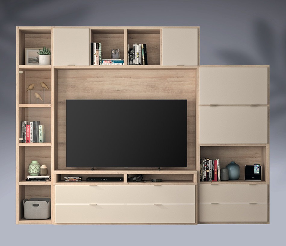 Composition TV MANHATTAN - Un ensemble meuble TV entièrement configurable