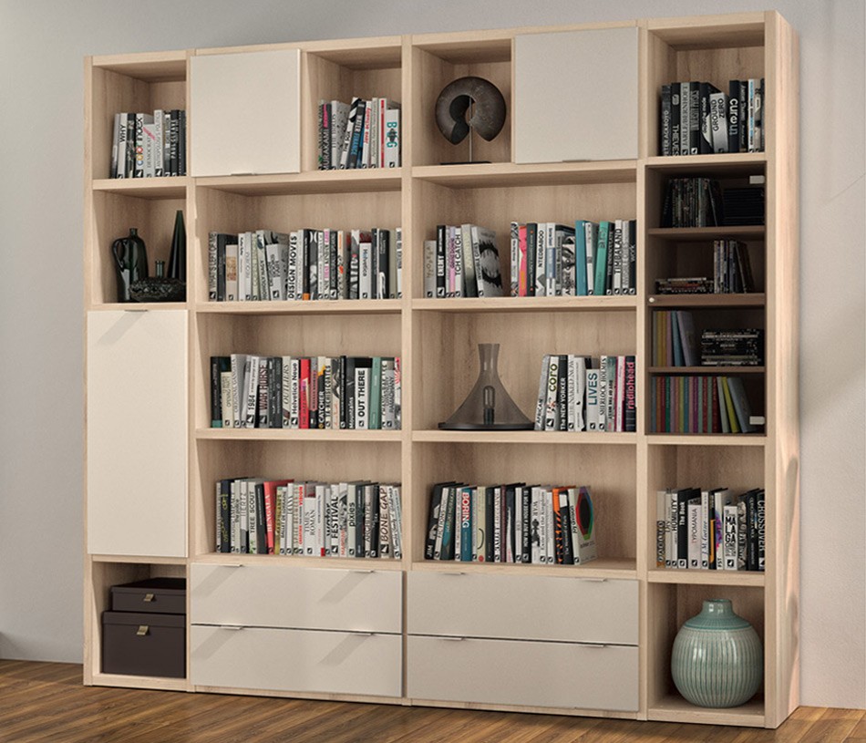 Bibliothèque MANHATTAN - Fabrication française de qualité pour un meuble longue durée