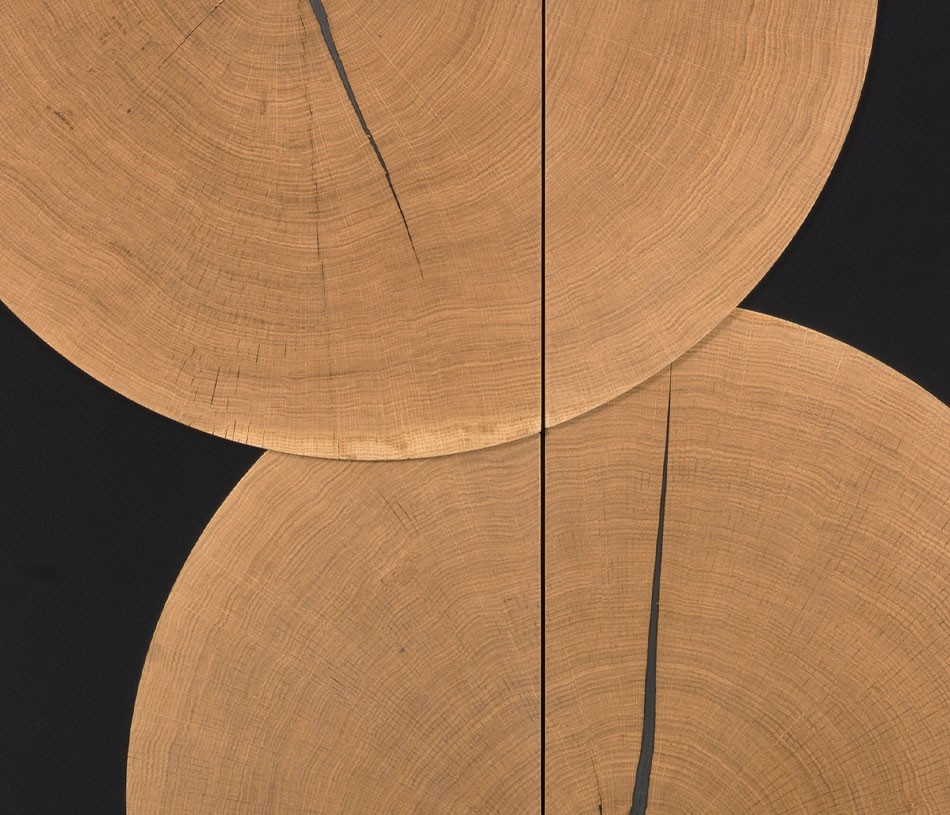 Buffet Equinoxe laque noire et en bois - A personnaliser selon vos envies