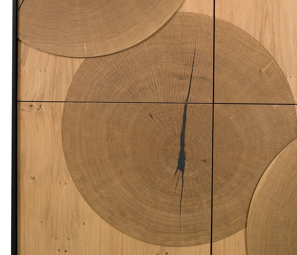 Vitrine 2 portes en bois EQUINOXE - Inspirée par la nature