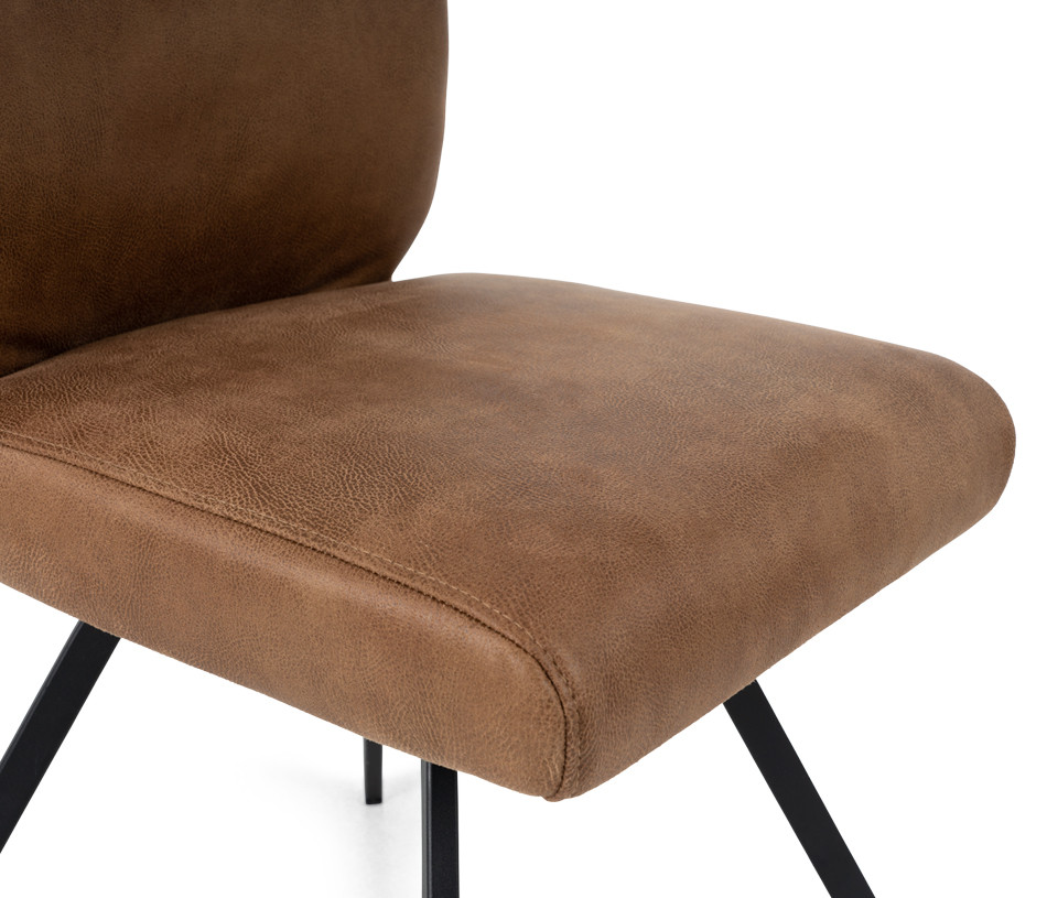 Chaise en cuir 9062 - option assise pivotante