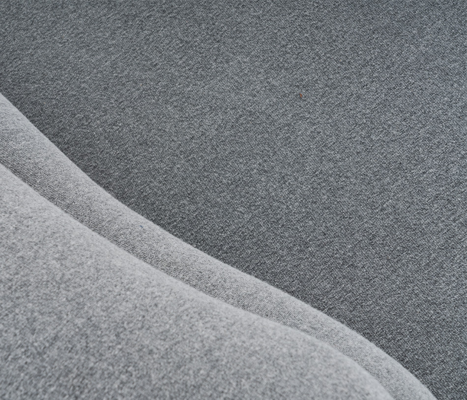 Pouf - fauteuil convertible en tissu gris PETRA