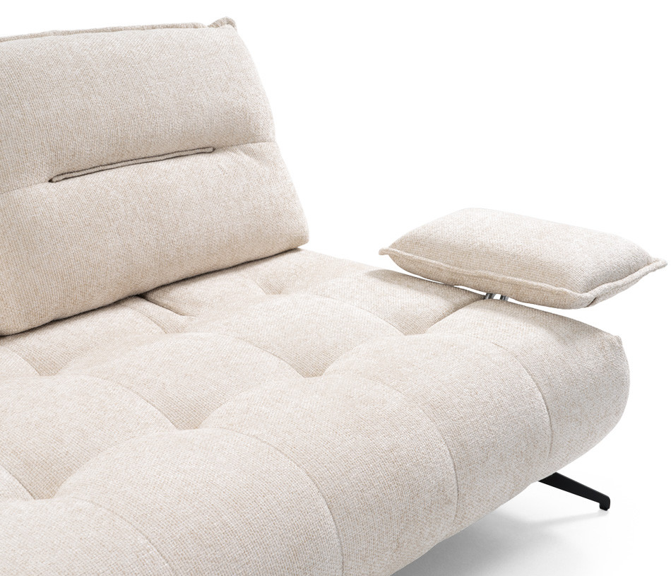 Canapé d'angle modulable tissu OTTO