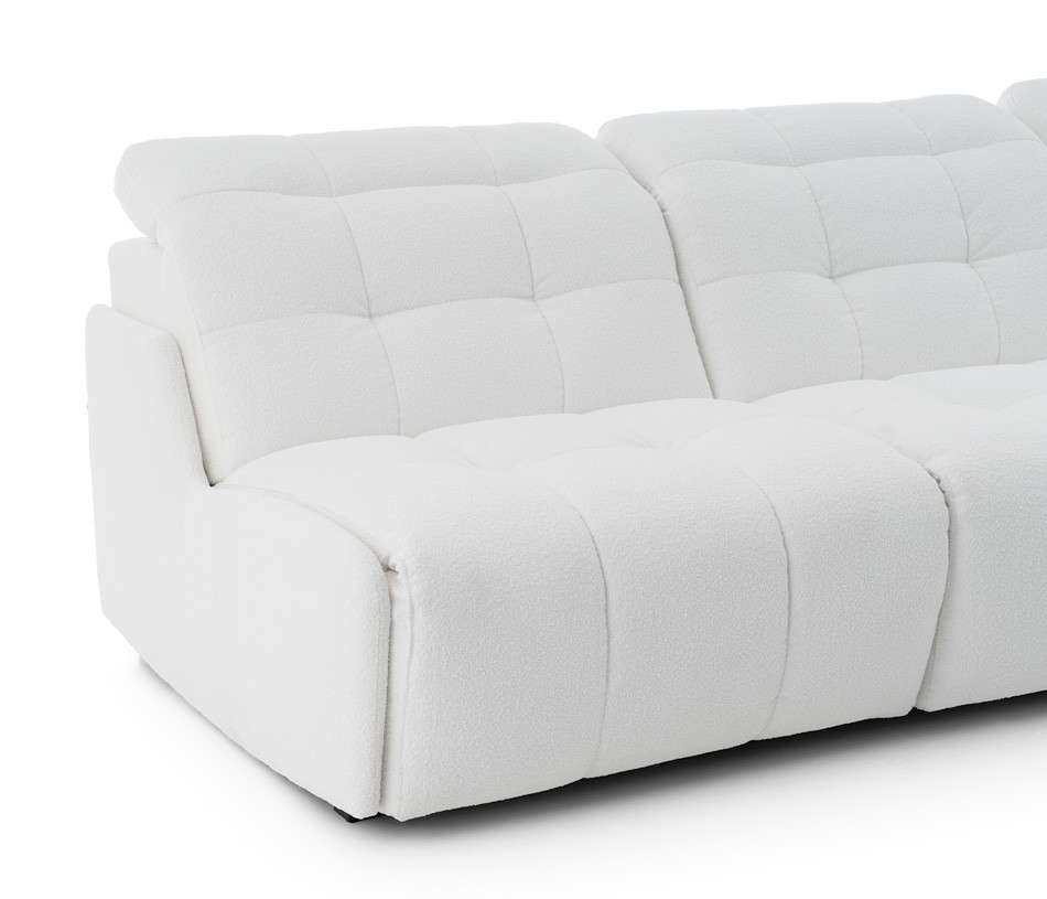 Canapé 3 places maxi en tissu blanc BEACH