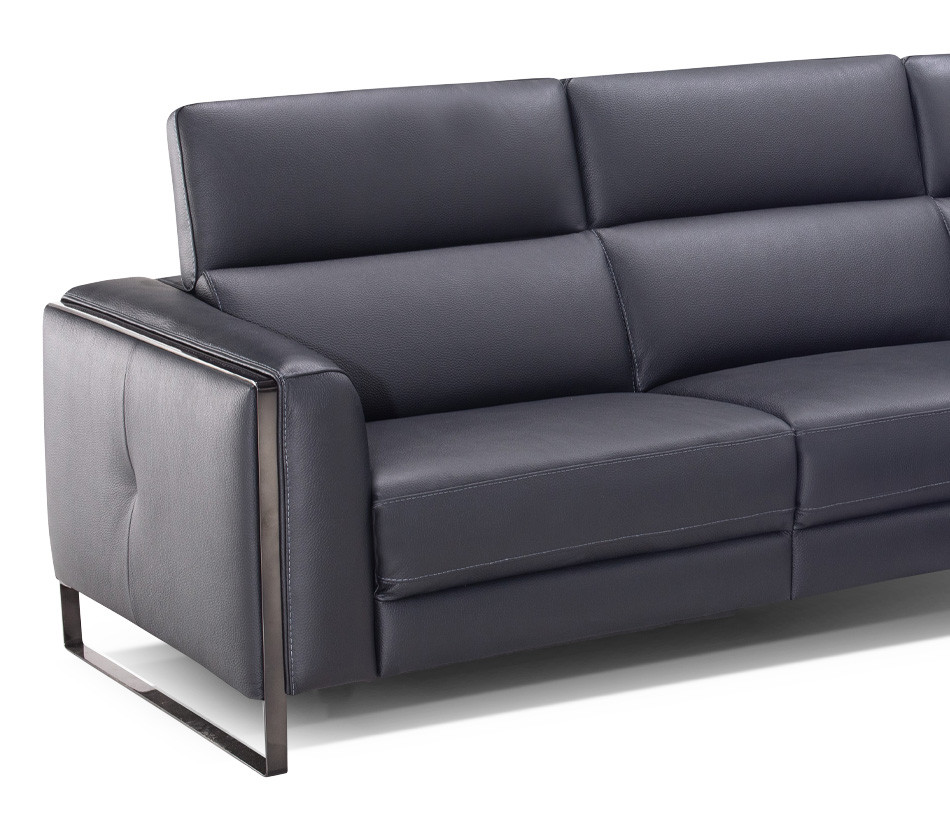 Canapé d'angle cuir BRADLEY - Infiniment configurable